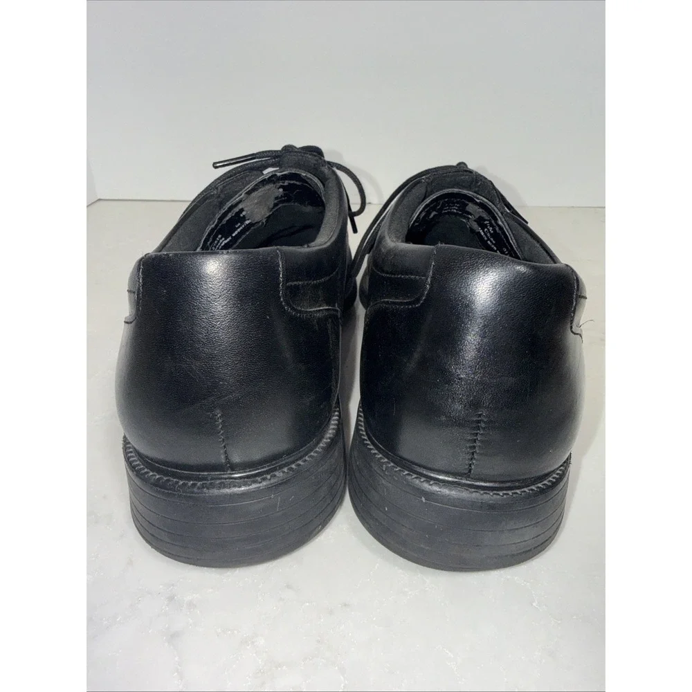 Bostonian Flexlite Men's Black Leather Oxford Dress Shoes Square Toe 10.5M